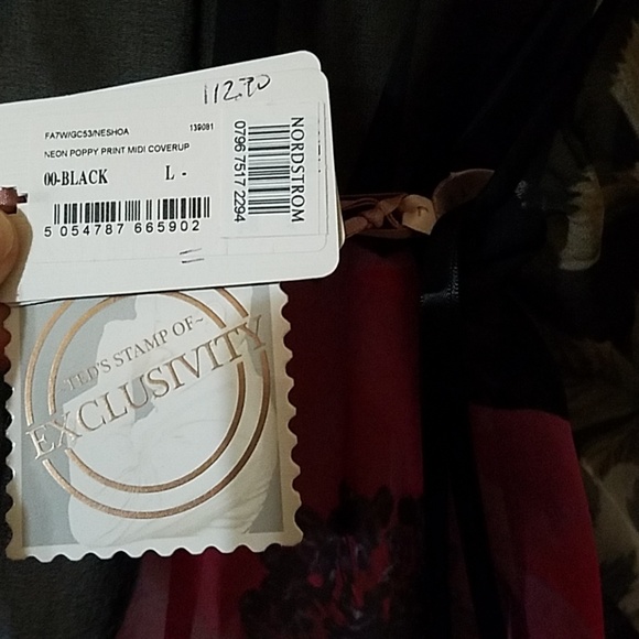 Ted Baker Neon Poppy Cover Up Size Large - Picture 6 of 6